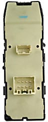 Front, Driver Side OE Solutions Series Window Switch Black 6 Buttons