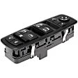 2013 Ram C/V - Front, Driver Side Window Switch, With One Touch Up and Down; With 2nd Row Power Windows; Without Power Folding Mirrors; With Power Sliding Doors, Black, OE Solutions Series