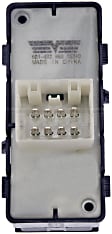 901-492 Front, Passenger Side OE Solutions Series Window Switch Black