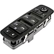 2013 Dodge Dart - Front, Driver Side Window Switch, Without One Touch Up and Down; Power Mirror, Black, 10 Buttons, OE Solutions Series