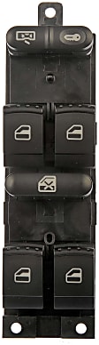 901-500 Front, Driver Side OE Solutions Series Window Switch Black