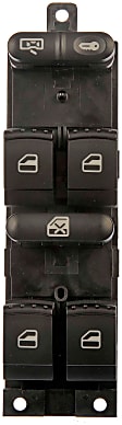 901-500 Front, Driver Side OE Solutions Series Window Switch Black