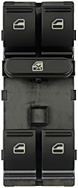 901-503 Front, Driver Side OE Solutions Series Window Switch Black 5 Buttons