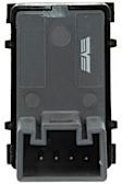 901-505 Front, Passenger Side or Rear, Driver or Passenger Side Window Switch, Black, 1 Button
