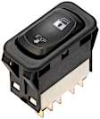 901-5204 Front, Passenger Side Window Switch, Black