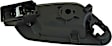 90152 Front, Driver Side Chrome Lever with Black Bezel Interior Door Handle, With Door Lock Button, Help Series