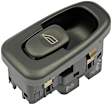 901-551 Rear, Driver or Passenger Side OE Solutions Series Window Switch Black 1 Button