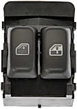 901-5602 Front, Driver Side Window Switch, Black and Gray, 2 Buttons, with Conventional Cab