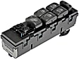 901-649R Front, Driver Side OE Solutions Series Window Switch Black 6 Buttons