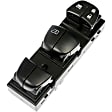 901-884 Front, Driver Side OE Solutions Series Window Switch Black 6-button