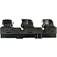 901-884 Front, Driver Side OE Solutions Series Window Switch Black 6-button