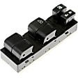 901-887 Front, Driver Side OE Solutions Series Window Switch Black 6-button