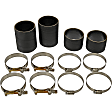 904-220 Intercooler Coupler - Black and Natural, Rubber and metal, Direct Fit