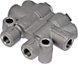 905-907 OE Solutions Series Brake Proportioning Valve - Gray and silver/zinc-plated, Aluminum and Steel, Direct Fit, Sold Individually