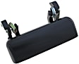 90697 Front, Driver or Passenger Side Textured Black Exterior Door Handle, Without Key Hole, Help Series