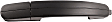 90735 Smooth Black Exterior Door Handle, Without Key Hole, Help Series