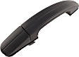 90735 Smooth Black Exterior Door Handle, Without Key Hole, Help Series