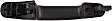 90735 Smooth Black Exterior Door Handle, Without Key Hole, Help Series