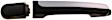 90780 Front, Passenger Side, or Rear Driver or Passenger Side Black Exterior Door Handle, Without Key Hole, Help Series