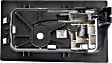 90825 Front Or Rear, Passenger Side Chrome lever Interior Door Handle, Crew Cab Pickup, Help Series