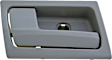 90869 Front Or Rear, Driver Side Gray Interior Door Handle, Without Door Lock Button, Help Series