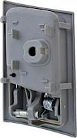 90869 Front Or Rear, Driver Side Gray Interior Door Handle, Without Door Lock Button, Help Series