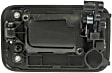91001 Rear, Passenger Side Textured Black Exterior Door Handle, Without Key Hole, Help Series
