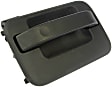 91001 Rear, Passenger Side Textured Black Exterior Door Handle, Without Key Hole, Help Series