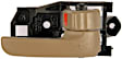 91005 Front Or Rear, Passenger Side Tan Interior Door Handle, With Door Lock Button, Help Series