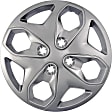 910-107 AutoGrade Series Hub Cap - Gray, Plastic, Direct Fit, Sold Individually