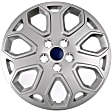 910-108 AutoGrade Series Hub Cap - Gray, Plastic, Direct Fit, Sold individually