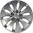 910-115 AutoGrade Series Hub Cap - Gray, Plastic, Direct Fit, Sold Individually