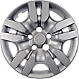 910-117 AutoGrade Series Hub Cap - Gray, Plastic, Direct Fit, Sold Individually