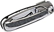 91020 Front, Driver Side Chrome Exterior Door Handle, With Key Hole, Help Series
