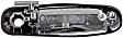 91020 Front, Driver Side Chrome Exterior Door Handle, With Key Hole, Help Series