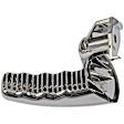 91023 Chrome Interior Door Handle, Without Door Lock Button, Help Series