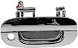 91026 Front, Passenger Side Chrome Exterior Door Handle, Without Key Hole, Help Series