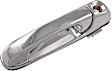 91049 Front, Passenger Side Chrome Exterior Door Handle, Without Key Hole, Help Series
