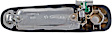 91049 Front, Passenger Side Chrome Exterior Door Handle, Without Key Hole, Help Series