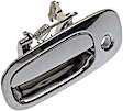 91058 Front, Driver Side Chrome Exterior Door Handle, Without Key Hole, Help Series