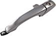 91064 Front, Driver Side Chrome Exterior Door Handle, With Key Hole, Help Series