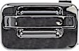91075 Rear, Driver Side Chrome Exterior Door Handle, Without Key Hole, Help Series