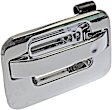 91075 Rear, Driver Side Chrome Exterior Door Handle, Without Key Hole, Help Series