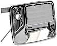 91098 Front, Passenger Side Chrome Exterior Door Handle, With Key Hole, Help Series