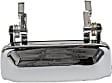 91111 Front, Driver or Passenger Side Chrome Exterior Door Handle, Without Key Hole, Help Series