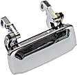 91111 Front, Driver or Passenger Side Chrome Exterior Door Handle, Without Key Hole, Help Series