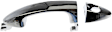 91114 Front, Driver or Passenger Side Chrome Exterior Door Handle, Without Key Hole, Help Series
