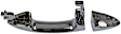 91114 Front, Driver or Passenger Side Chrome Exterior Door Handle, Without Key Hole, Help Series