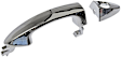 91114 Front, Driver or Passenger Side Chrome Exterior Door Handle, Without Key Hole, Help Series