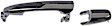 91115 Front, Passenger Side, or Rear, Driver or Passenger Side Chrome Exterior Door Handle, Without Key Hole, Help Series